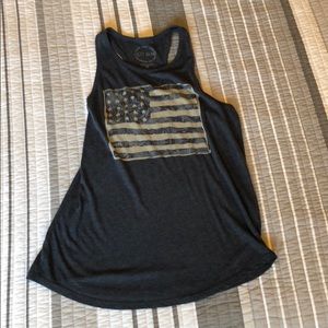 Lucky racerback graphic tank